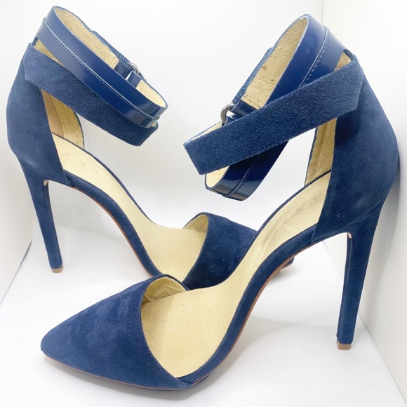 L.A.M.B Navy Blue Oxley II Shoes - Picture 1 of 9